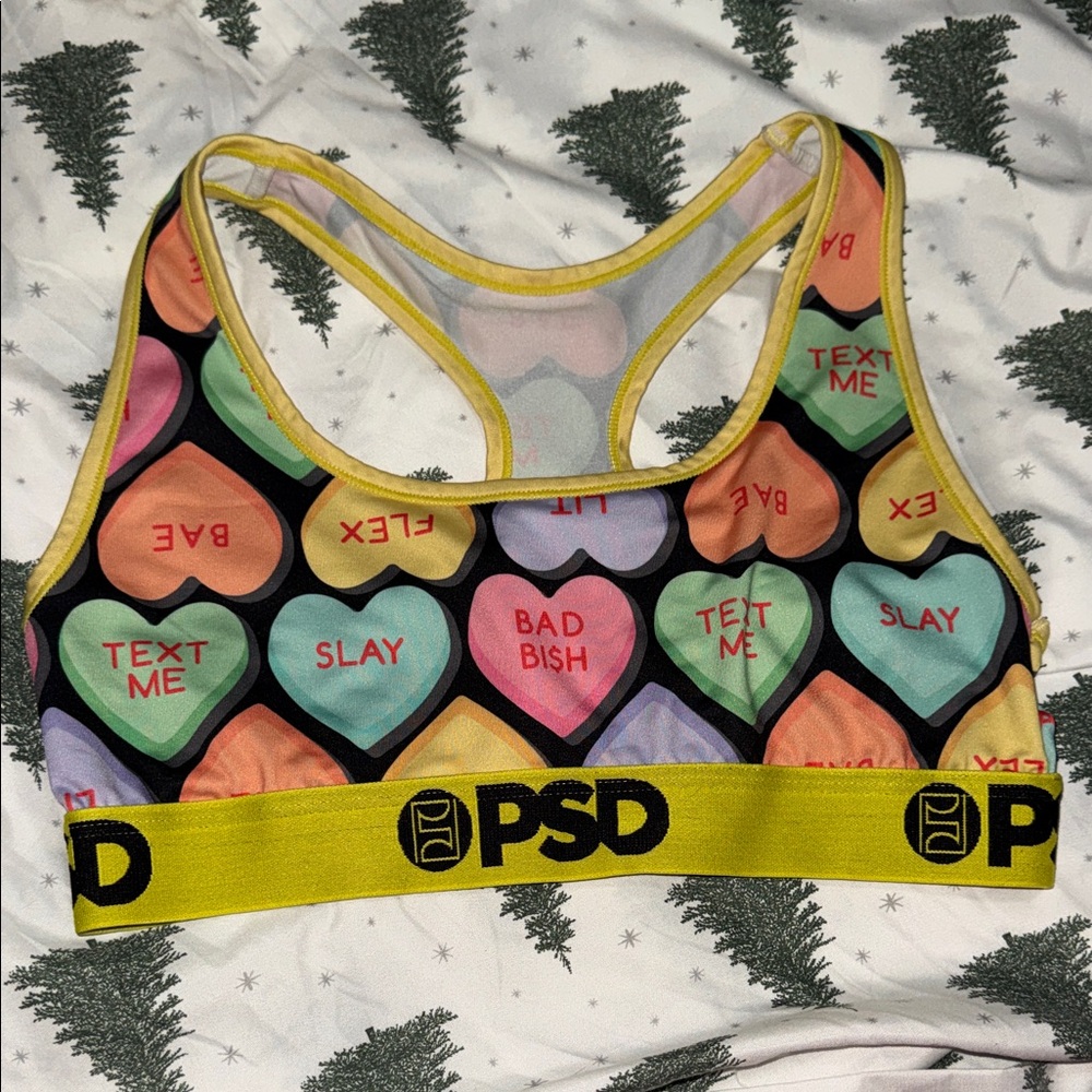 PSD Multicolor Heart Sports Bra